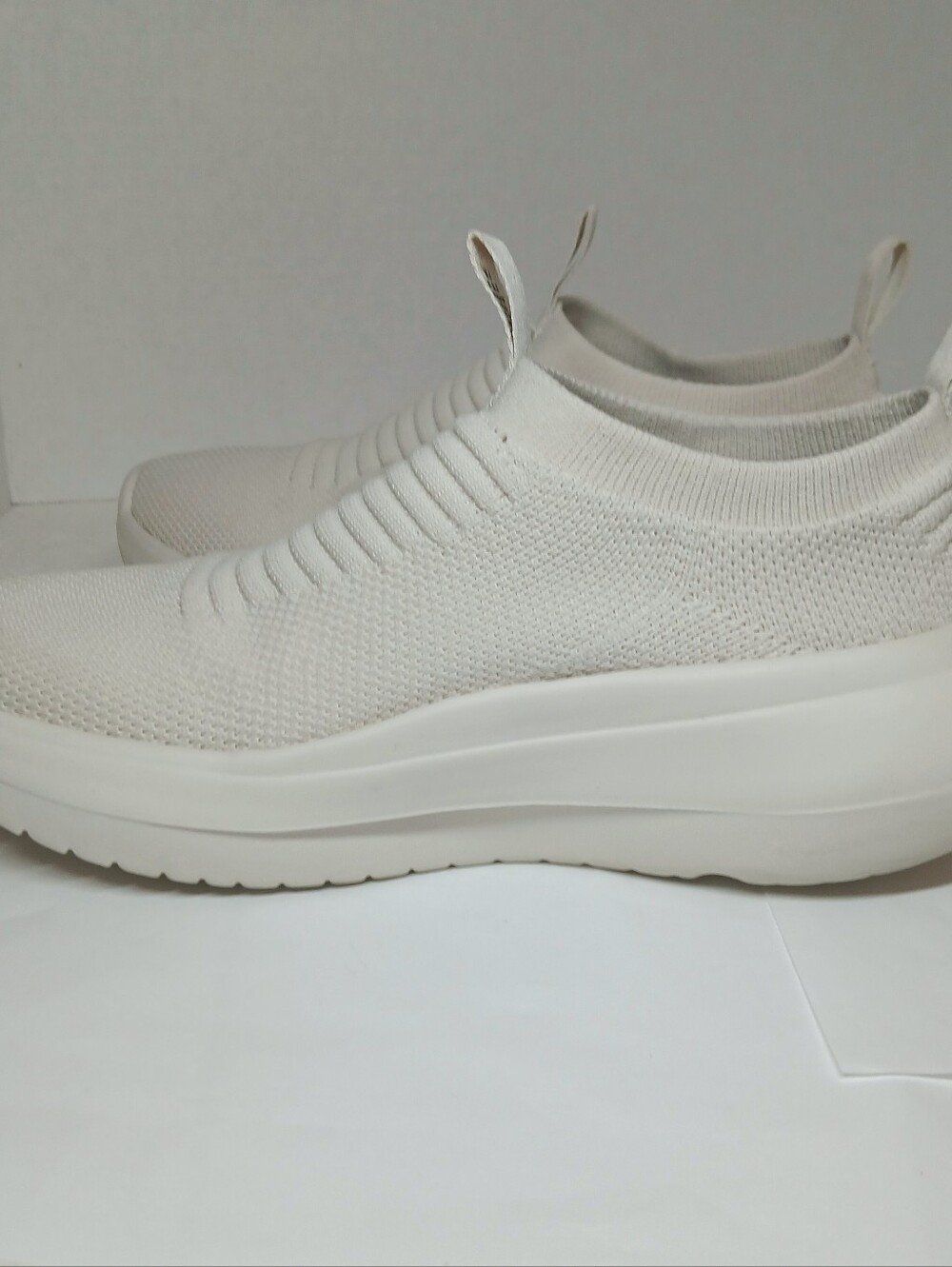 OOFOS OOmy Zen Womens 7.5 Chalk White Slip On Recovery Shoes Sneakers 5078 - Picture 9 of 16